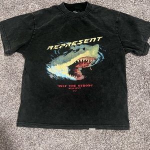 Represent Only The Strong Survive T-Shirt Vintage Black Size- S